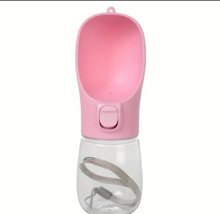 "Portable Pet Water Bottle with Food Container – Leak-Proof."