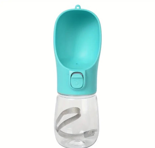 "Portable Pet Water Bottle with Food Container – Leak-Proof."